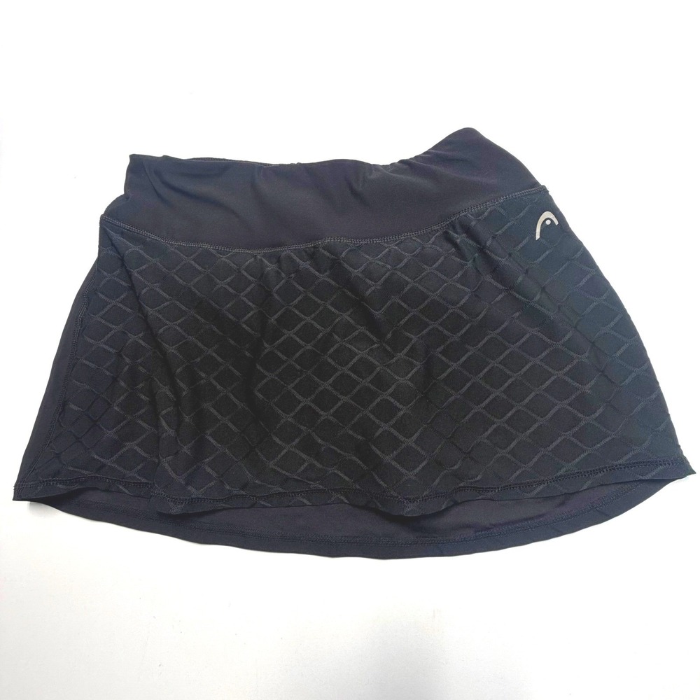 HEAD Tennis Skort Small Black Built In Shorts Athletic Pickleball Golf